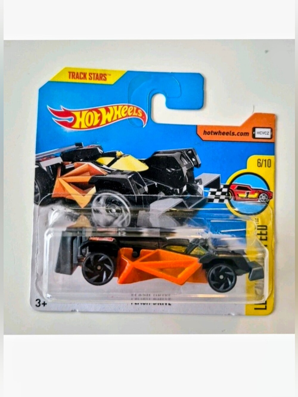 Track Stars Black and Orange Race Car Toy Hot Wheeld Flash Drive 2017 6/10